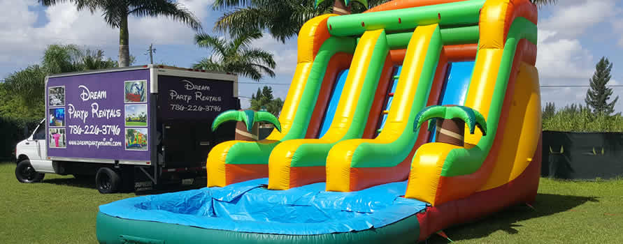 Miami Party Rental | Bounce House, Slide Combos, Table, Chair &amp; Tent Rentals  Services At Dream Party Rental